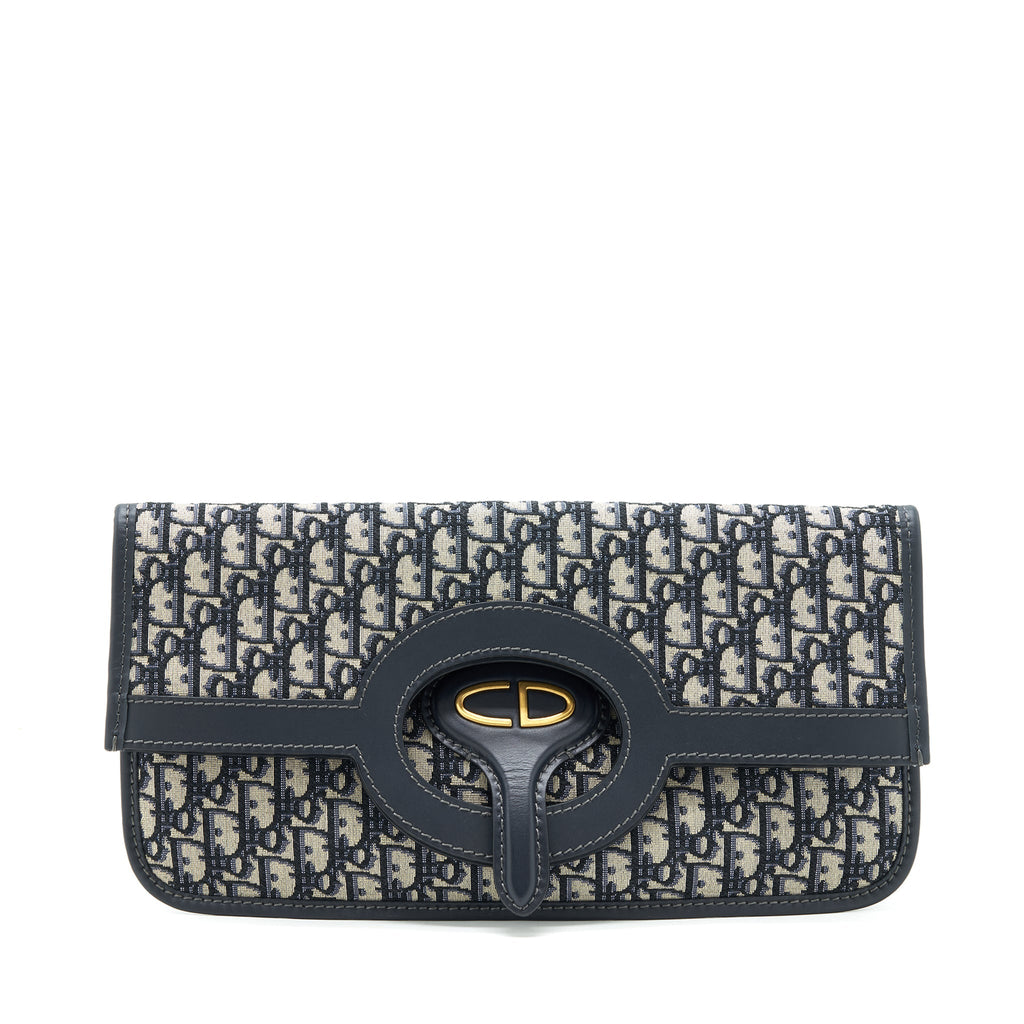 DIOR FOLDER CLUTCH OBLIQUE CANVAS