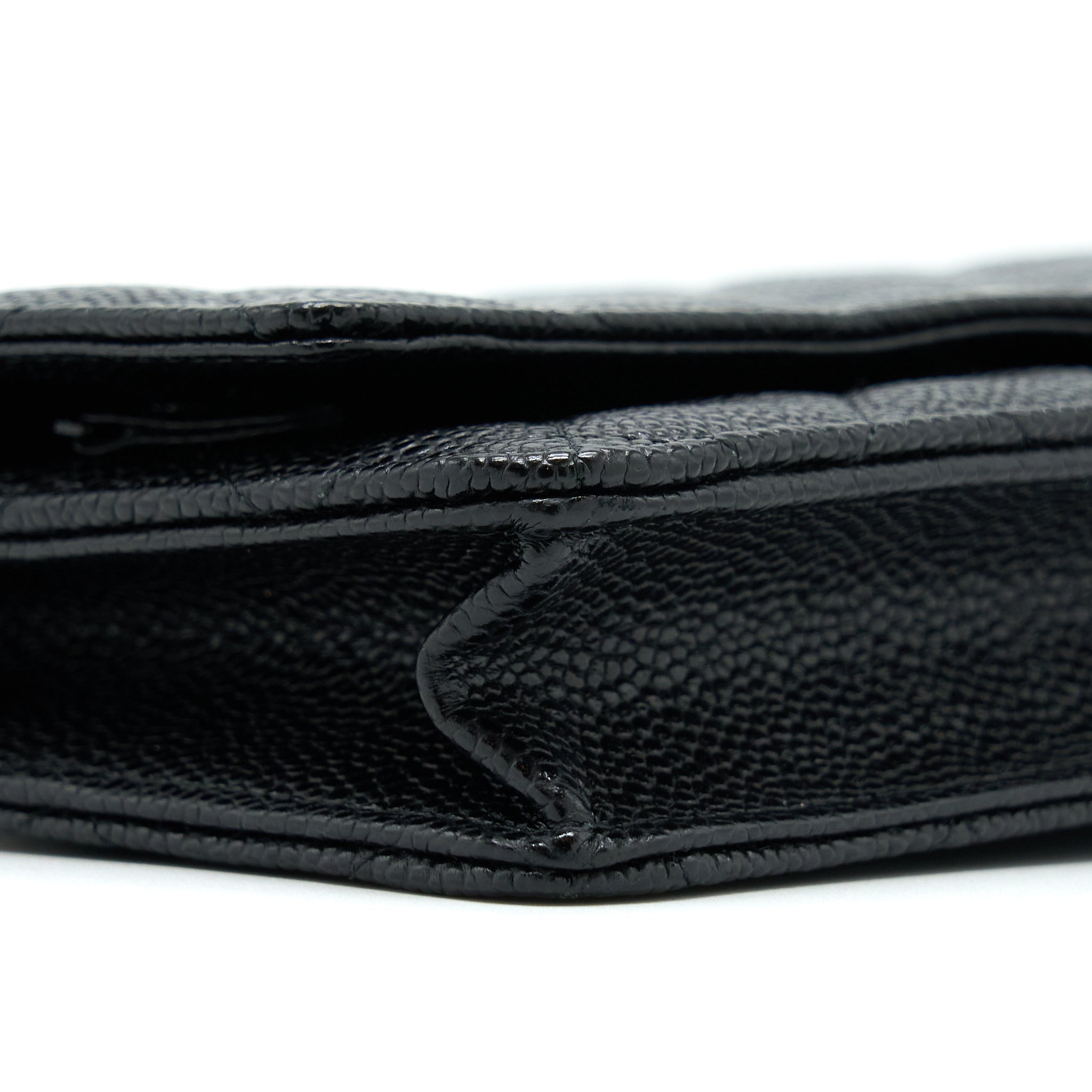 CHANEL CLASSIC WALLET ON CHAIN CAVIAR BLACK SHW