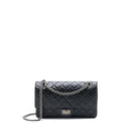 CHANEL 2.55 SMALL REISSUE FLAP BAG AGED CALFSKIN RUTHENIUM SHW (MICROCHIP)