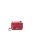 CHANEL 18B MINI SQUARE CAVIAR RED SHW