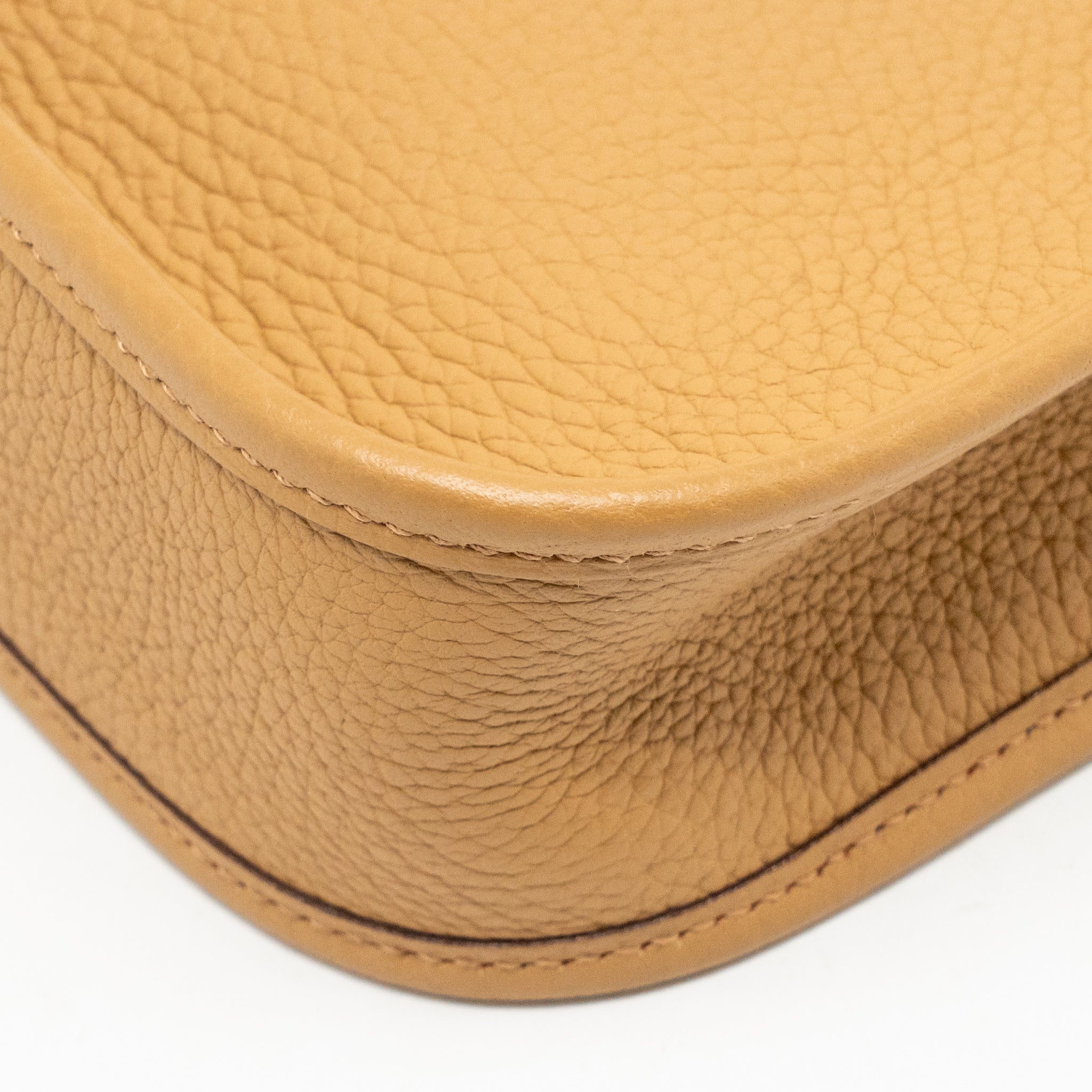 HERMES MINI EVELYNE CLEMENCE BISCUIT / CAMEL GHW