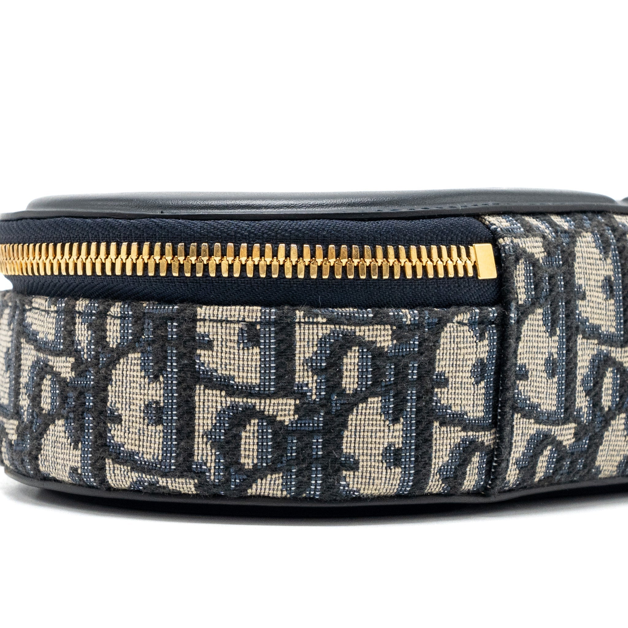 DIOR CD SIGNATURE OVAL CAMERA VAG DIOR OBLIQUE JACQUARD BLUE GHW