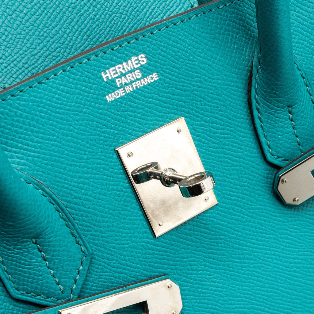 HERMES BIRKIN 35 EPSOM BLUE PAON SHW