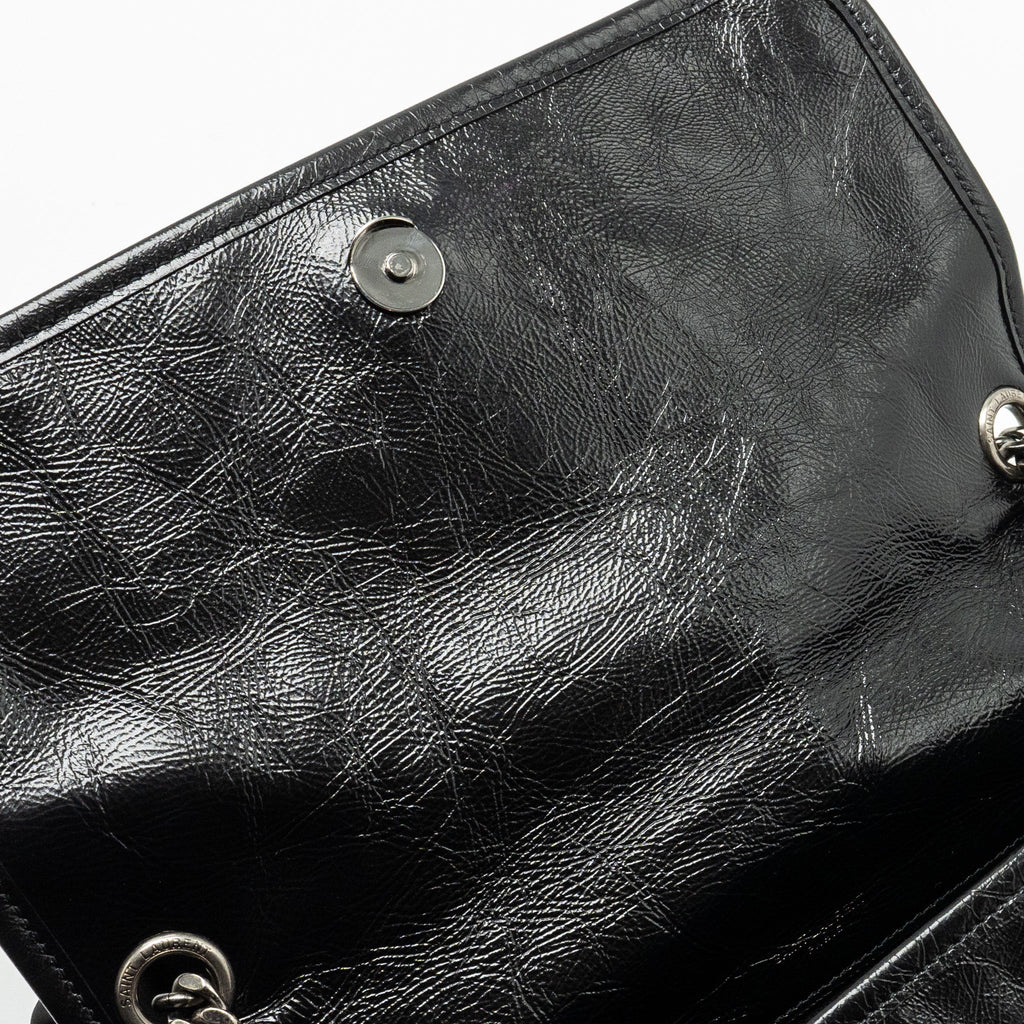 SAINT LAURENT/ YSL MEDIUM NIKI CALFSKIN BLACK SHW