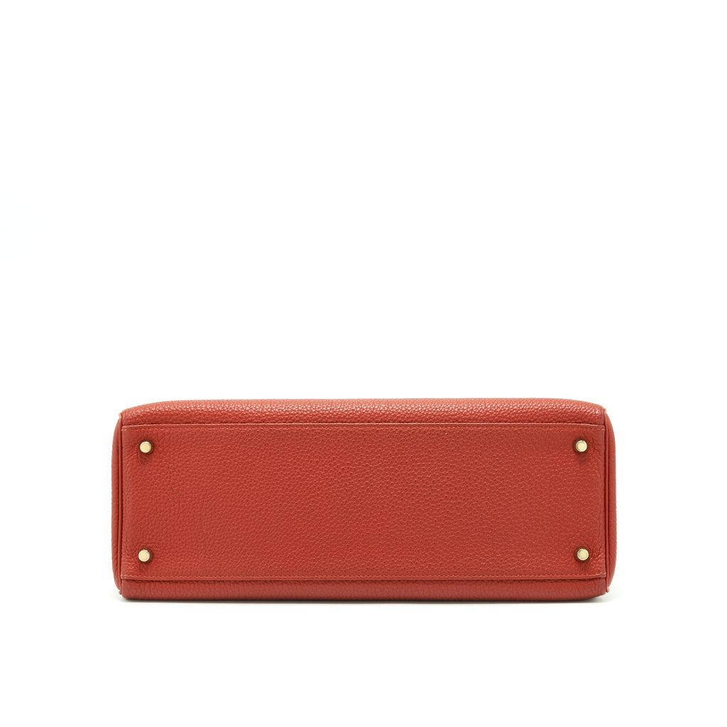 HERMES KELLY 35 TOGO VERMILLION GHW