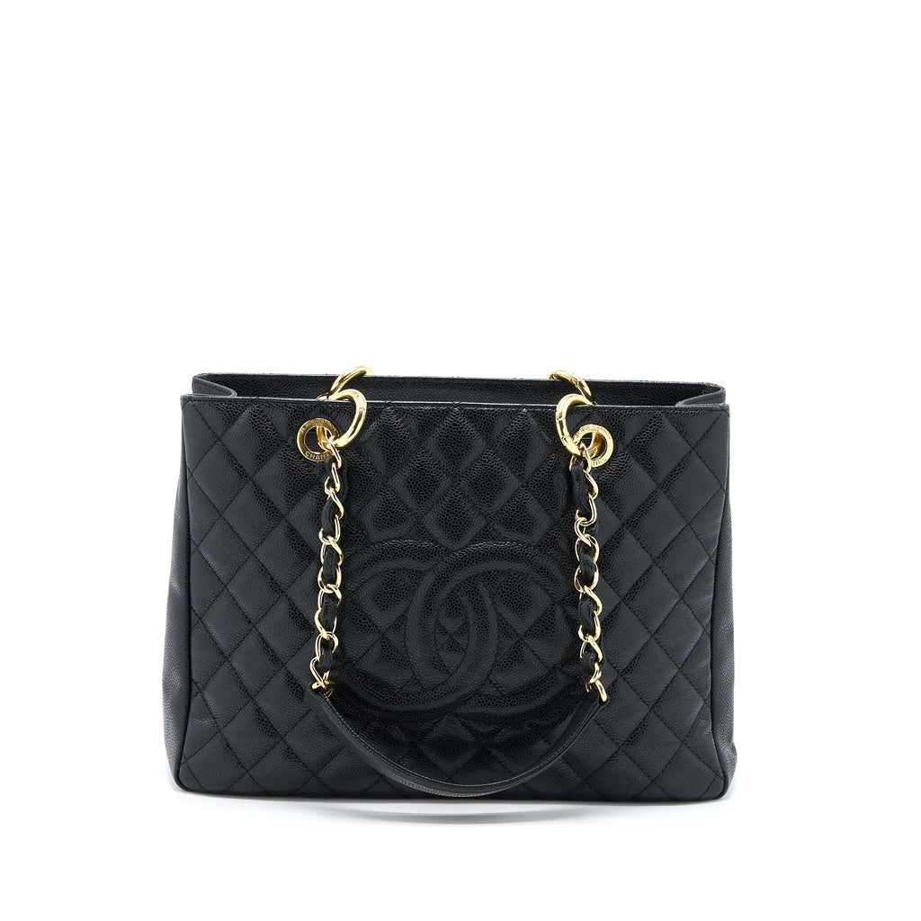 CHANEL GRAND SHOPPING TOTE / GST CAVIAR BLACK GHW