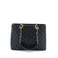 CHANEL GRAND SHOPPING TOTE / GST CAVIAR BLACK GHW