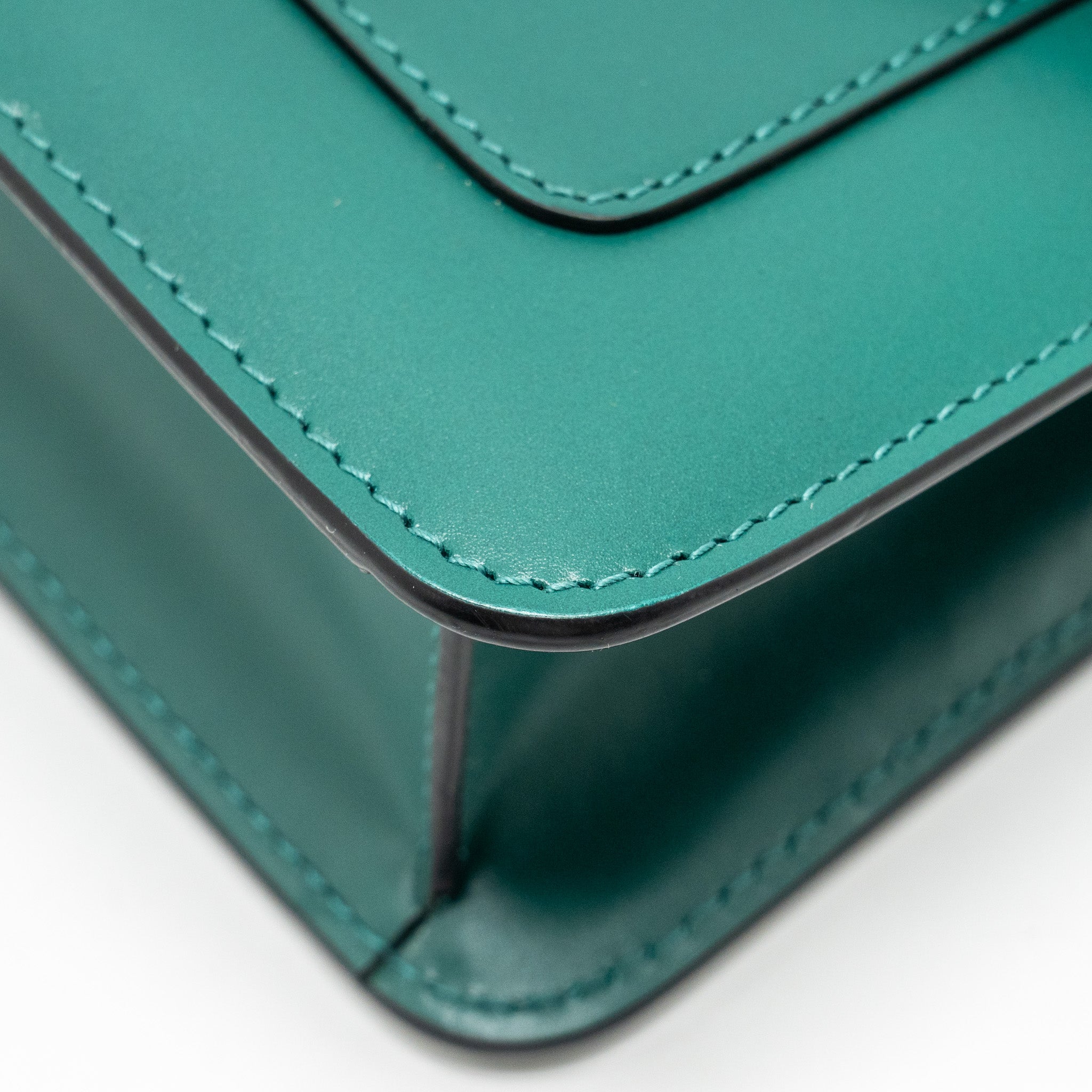 BVLGARI SERPENTI FOREVER BAG CALFSKIN GREEN LGHW