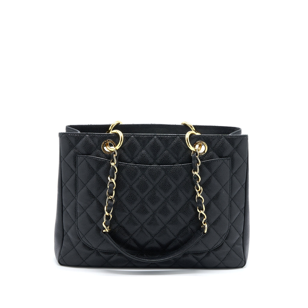 CHANEL GRAND SHOPPING TOTE / GST CAVIAR BLACK GHW