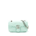 GUCCI SMALL GG MARMONT BAG LIGHT GREEN SHW