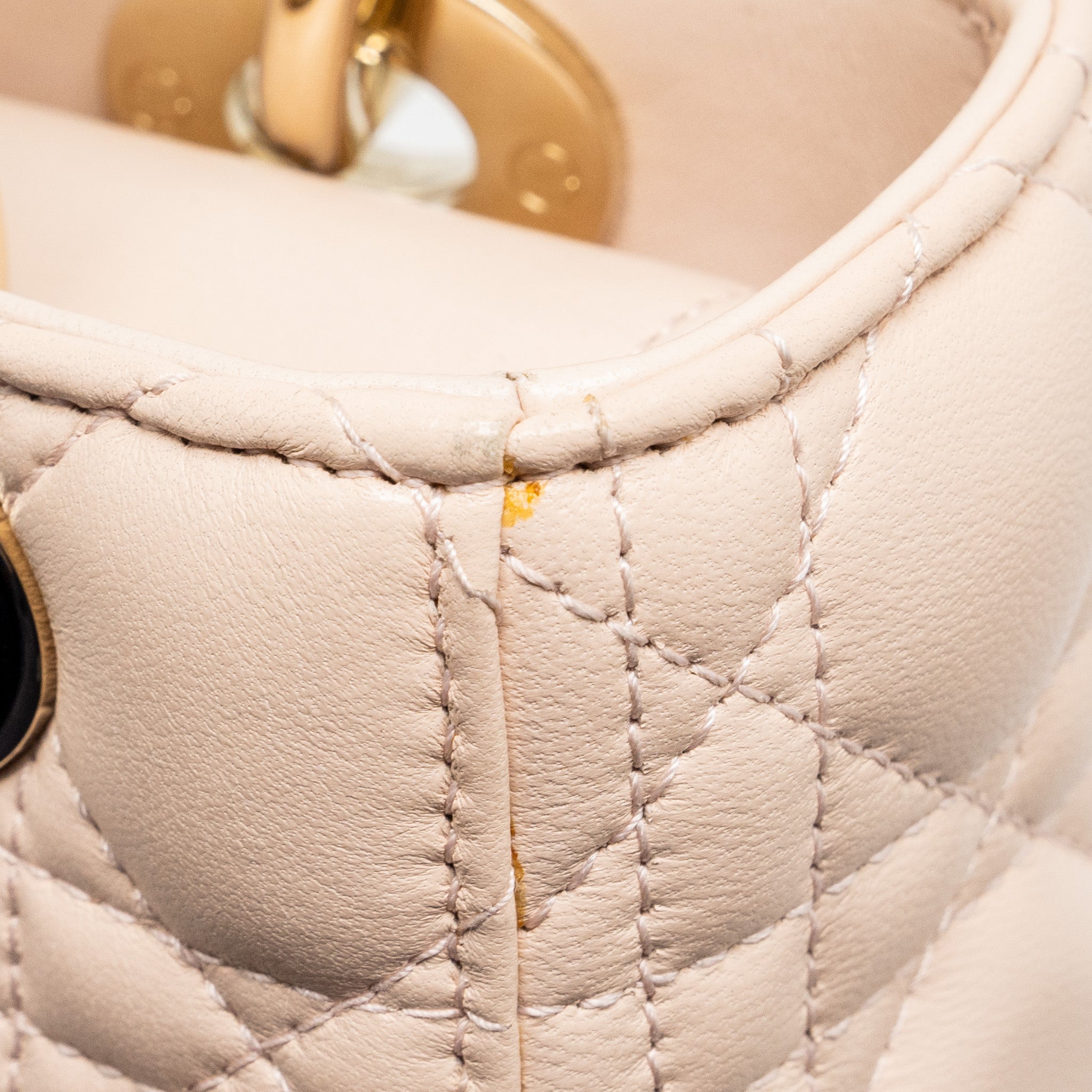 DIOR MY ABC DIOR SMALL LADY DIOR LAMBSKIN PINK LGHW