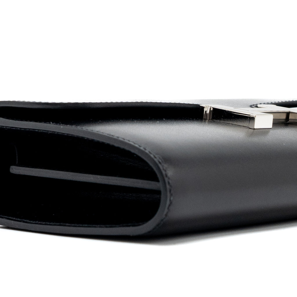 HERMES CONSTANCE TO GO BOX CALFSKIN BLACK SHW