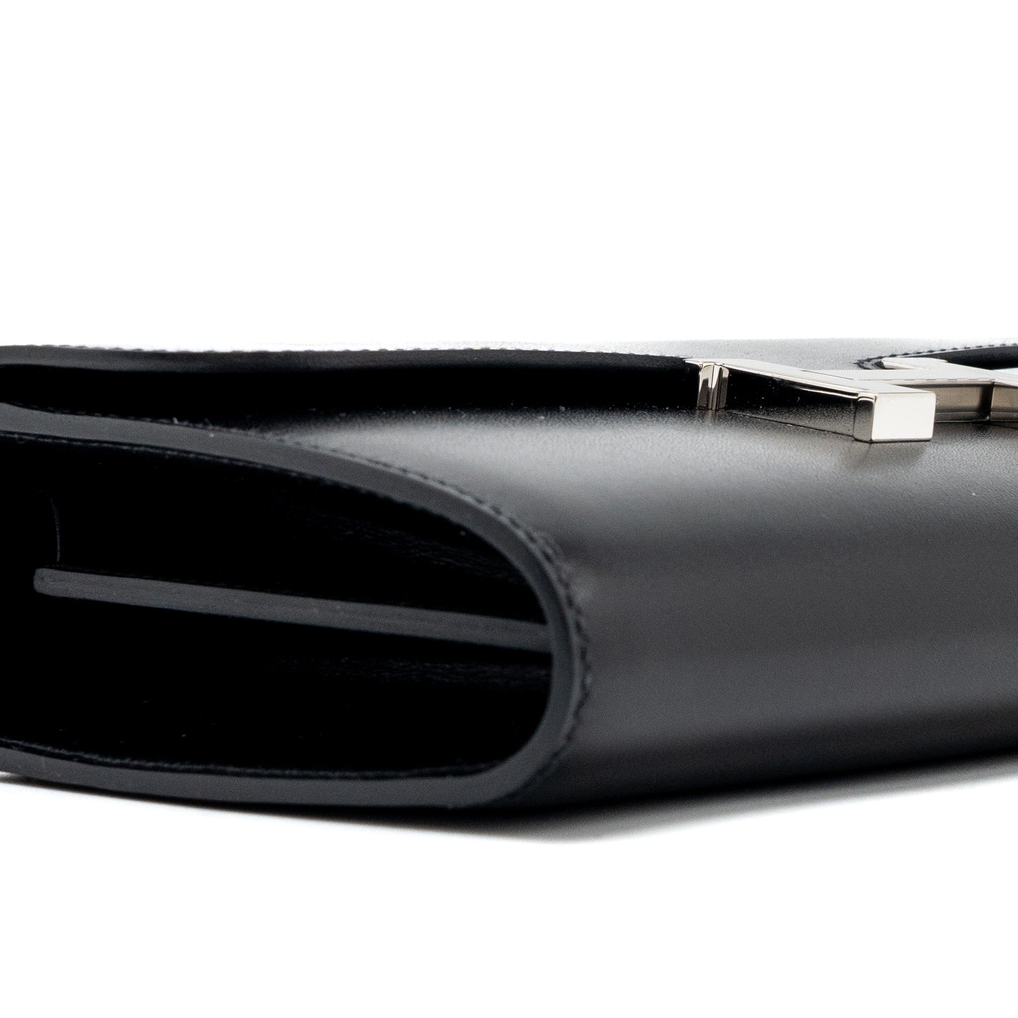 HERMES CONSTANCE TO GO BOX CALFSKIN BLACK SHW