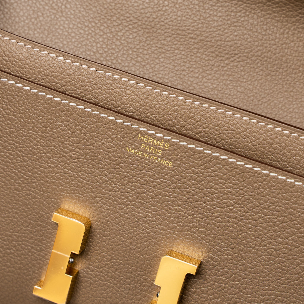 HERMES CLASSIC CONSTANCE TO GO EVERCOLOR ETOUPE GHW