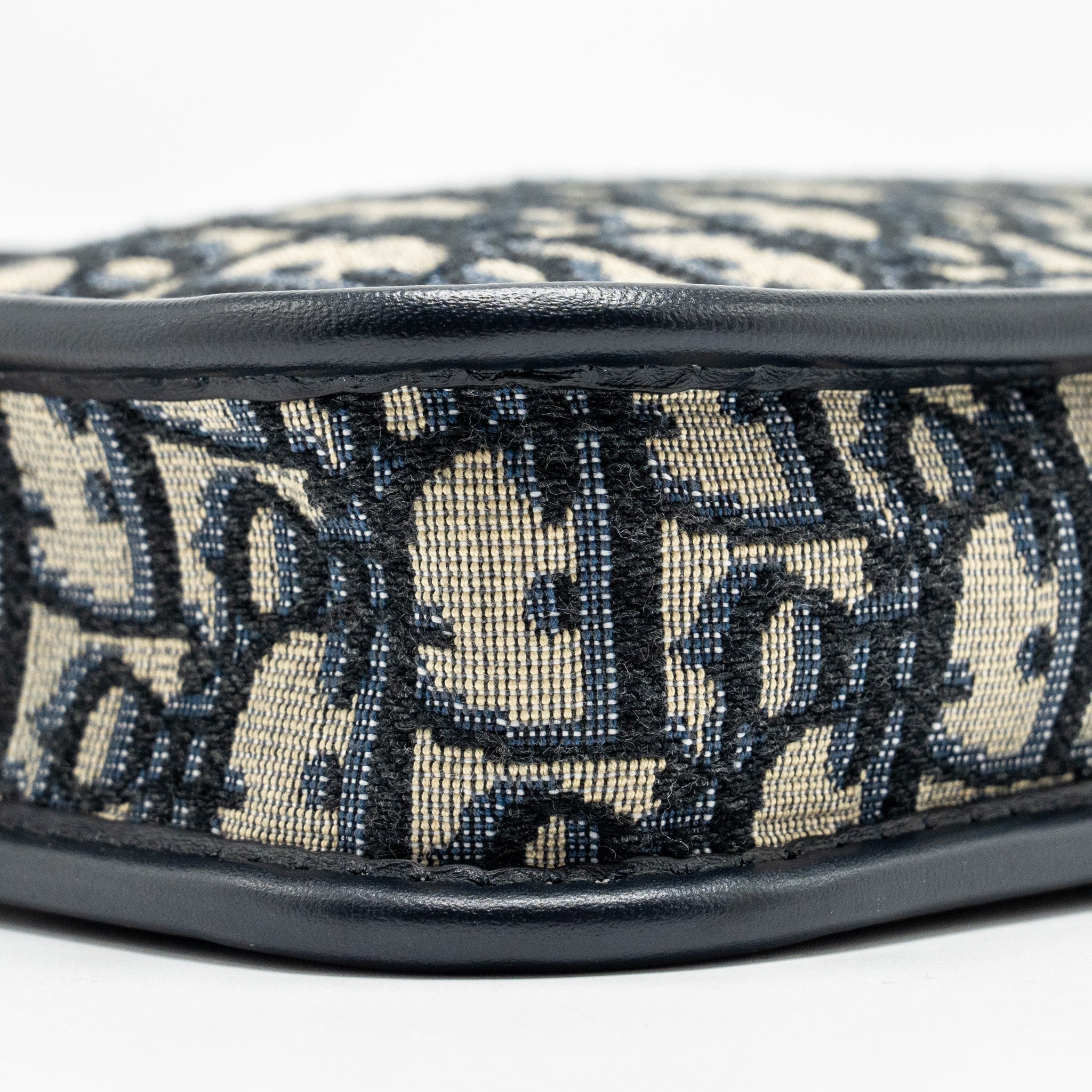 DIOR DIORQUAKE POUCH WITH DIOR SHOULDER WIDE STRAP OBLIQUE CANVAS BLUE GHW (SELL IN A SET)
