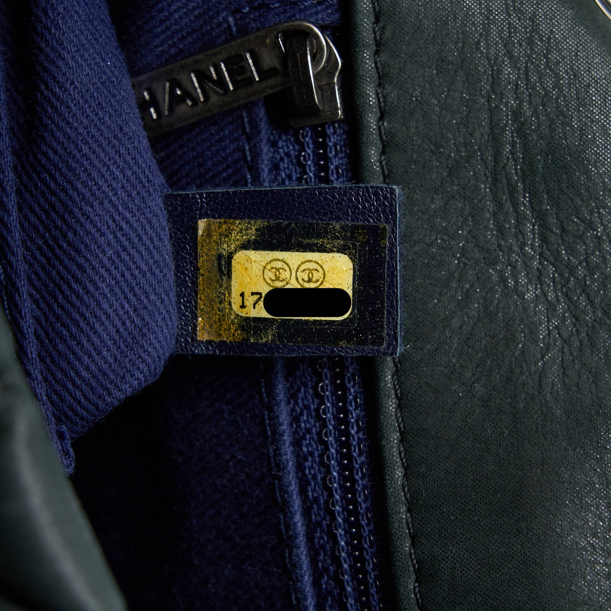CHANEL QUILTED FLAP BAG IRIDESCENT CALFSKIN DARK GREEN RUTHENIUM SHW