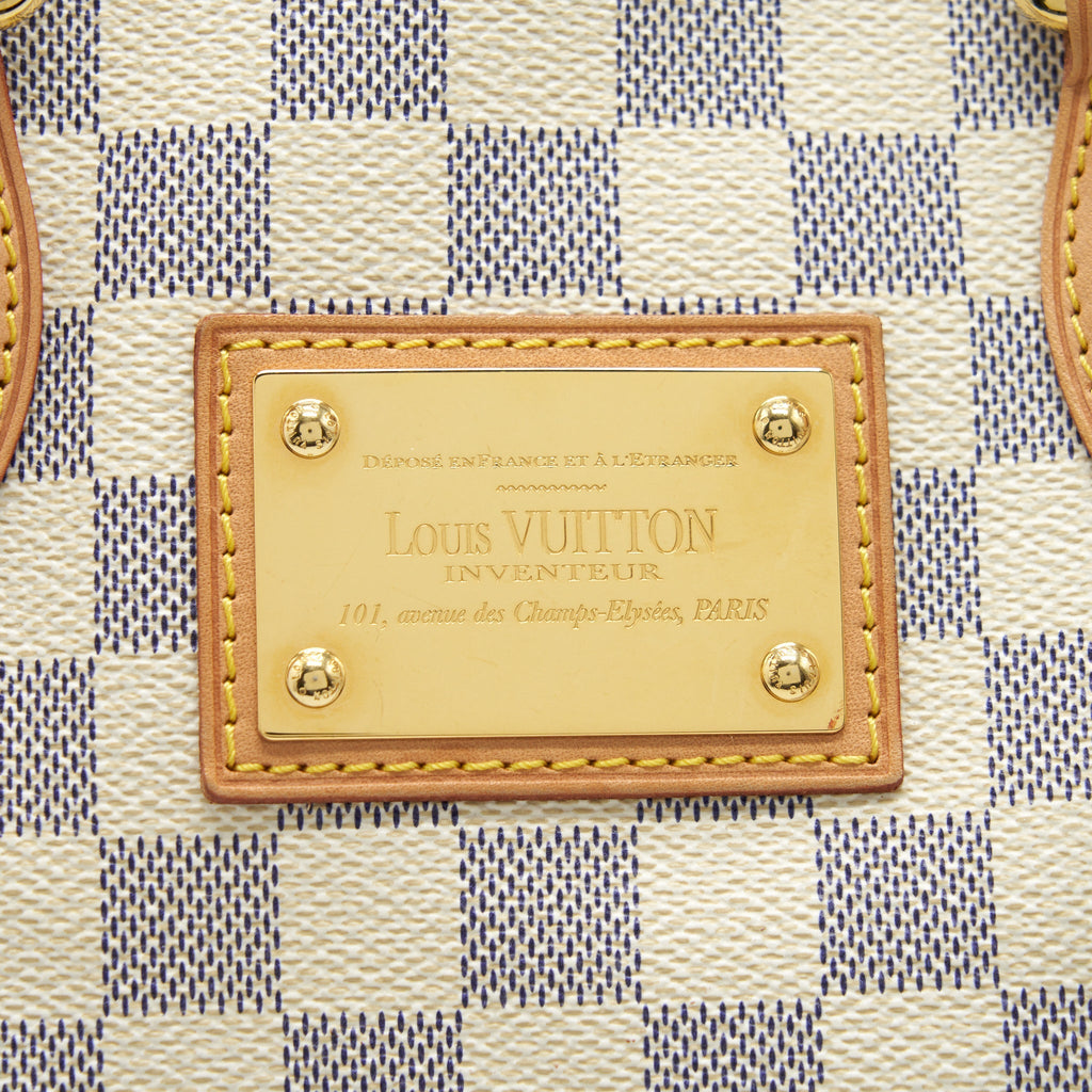 LOUIS VUITTON HAMPSTEAD PM DAMIER AZUR CANVAS GHW