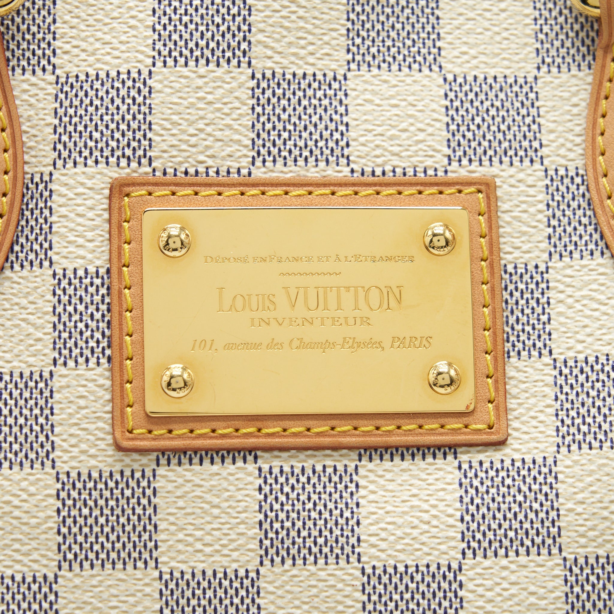 LOUIS VUITTON HAMPSTEAD PM DAMIER AZUR CANVAS GHW