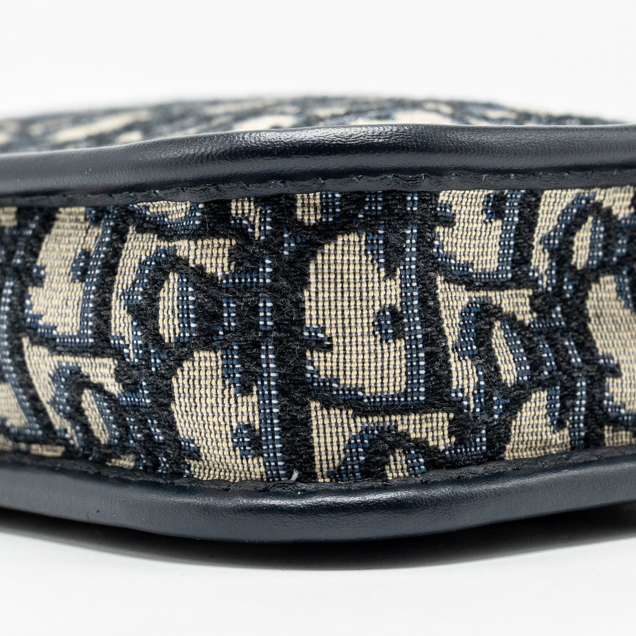 DIOR DIORQUAKE POUCH WITH DIOR SHOULDER WIDE STRAP OBLIQUE CANVAS BLUE GHW (SELL IN A SET)