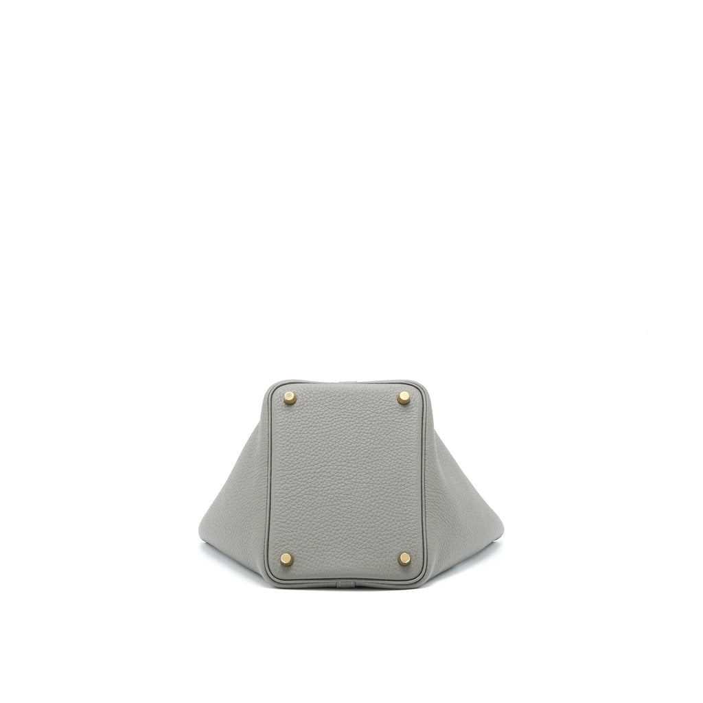 HERMES PICOTIN 18 LOCK BAG CLEMENCE 0L GRIS MEYER GHW