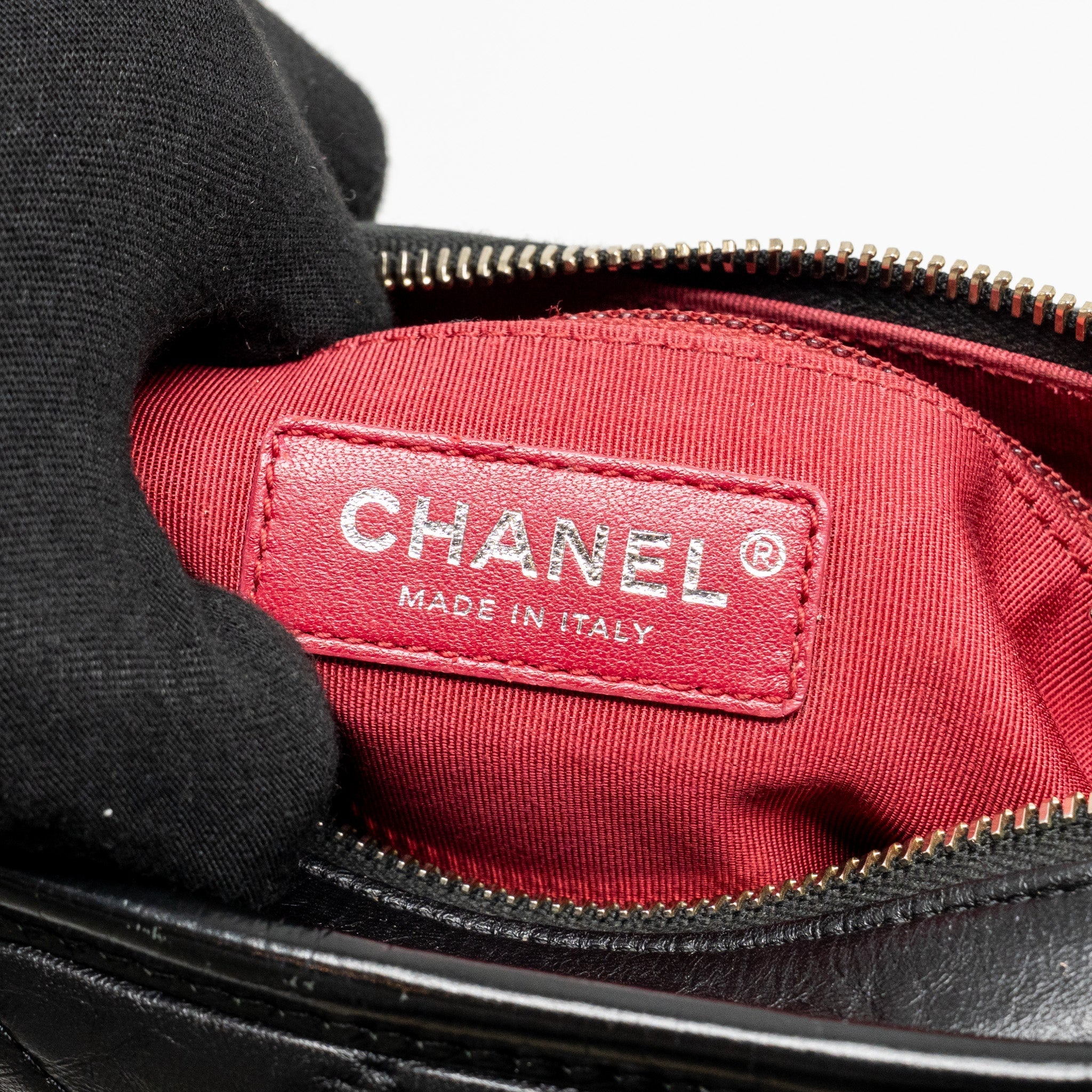 CHANEL SMALL GABRIELLE HOBO BAG CALFSKIN BLACK MULTICOLOUR HARDWARE