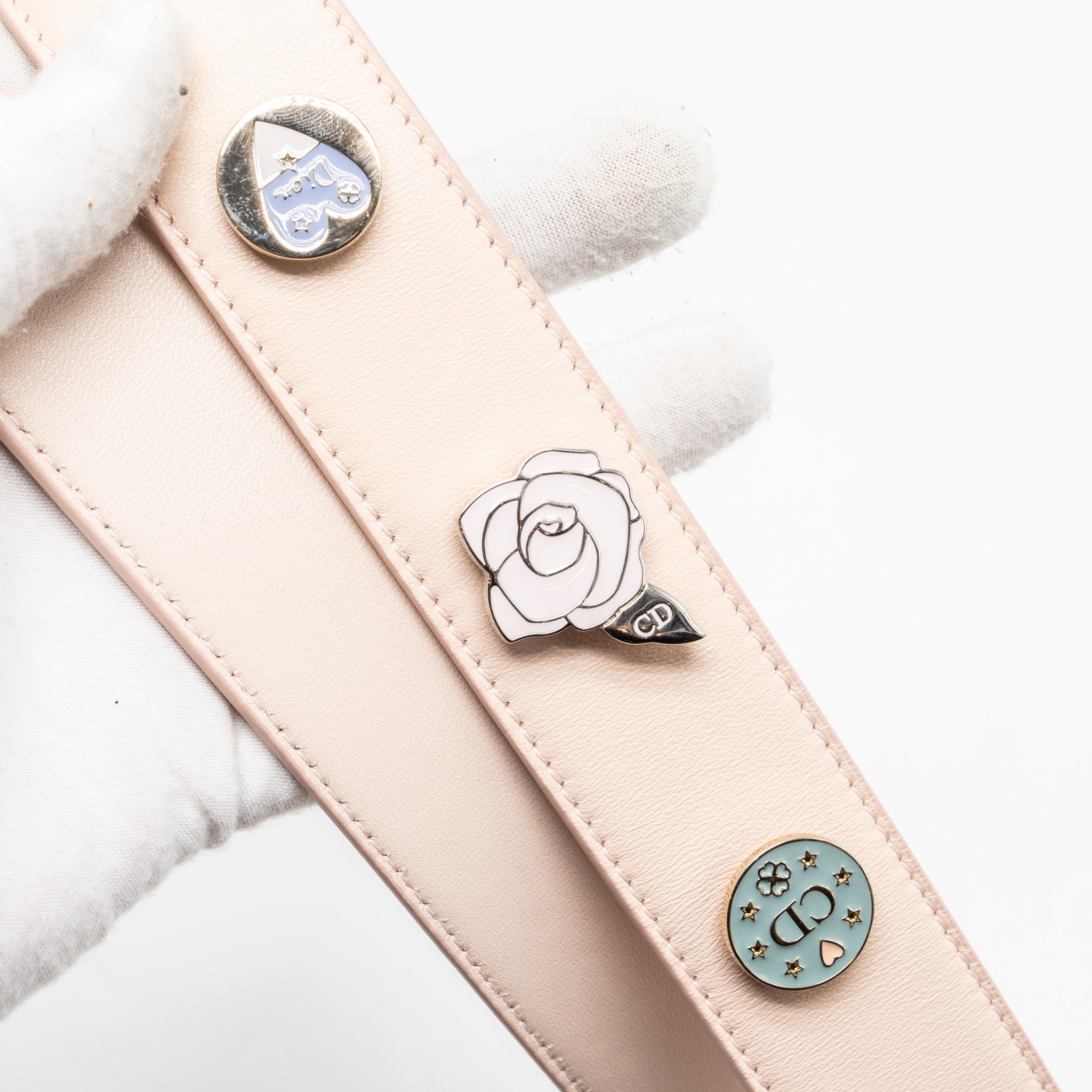 DIOR MY ABC DIOR SMALL LADY DIOR LAMBSKIN PINK LGHW