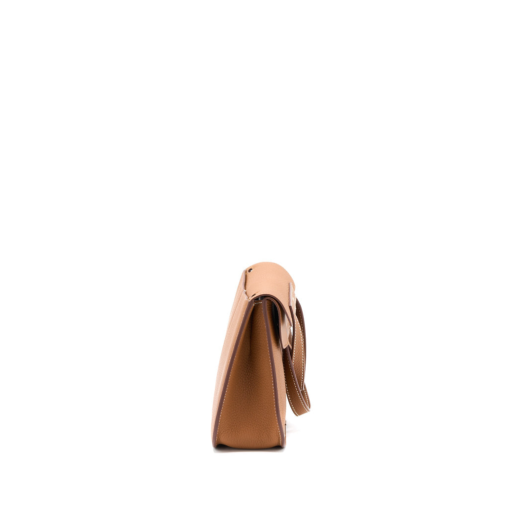 HERMES HALZAN 25 BAG CLEMENCE GOLD SHW