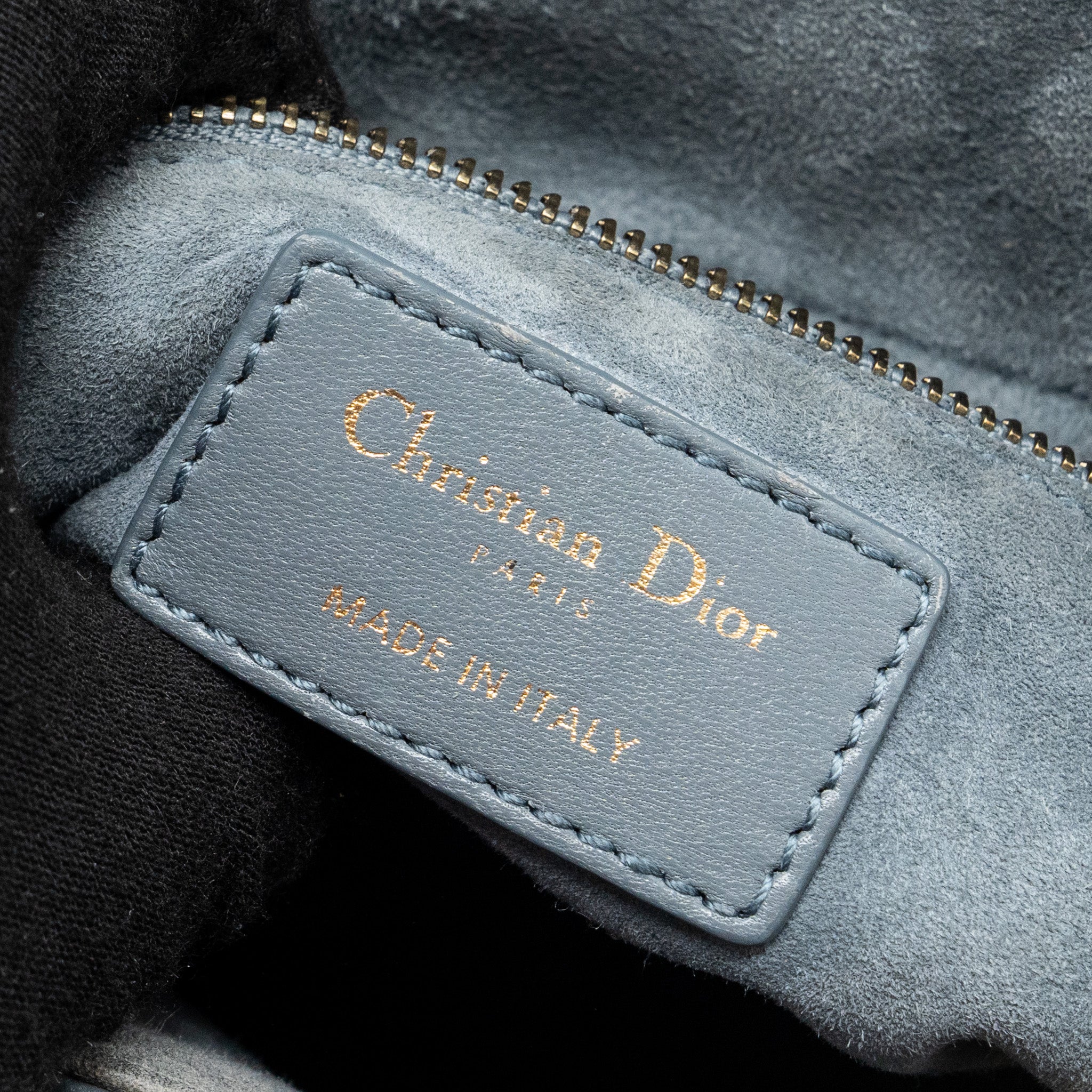 DIOR MINI LADY DIOR LIMITED EDITION LAMBSKIN GREY GHW