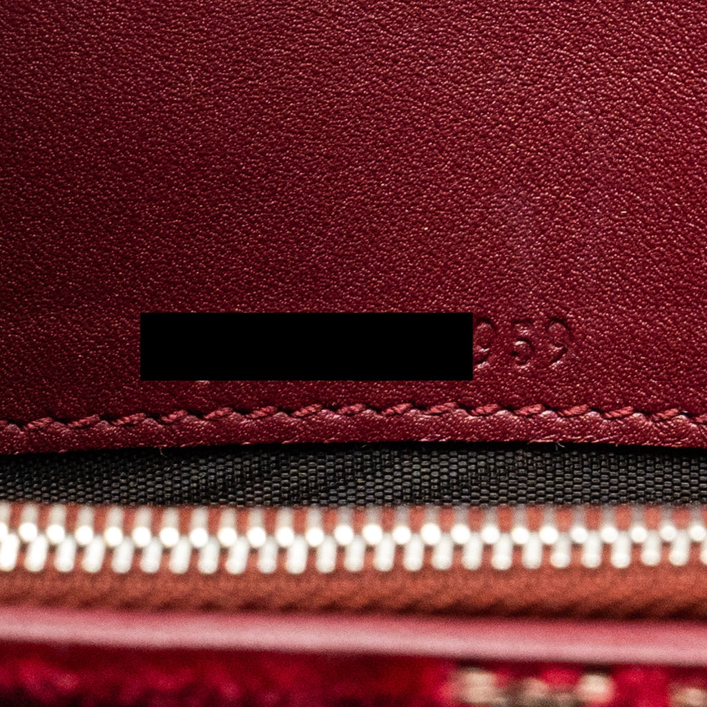 GUCCI DIONYSUS WALLET ON CHAIN VELVET RED SHW