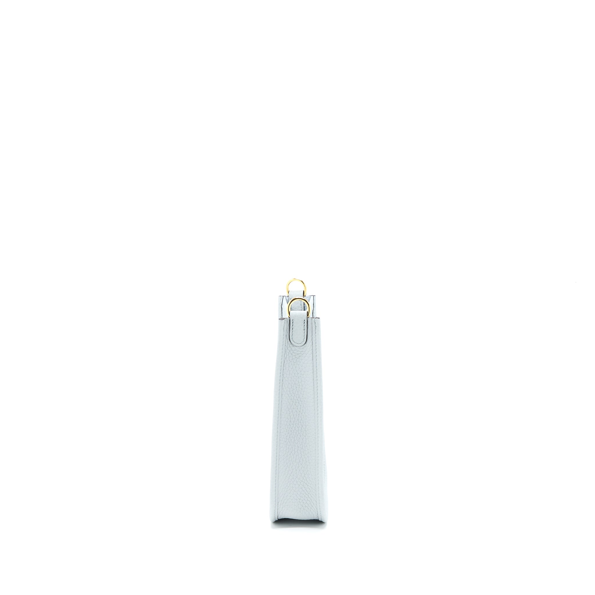 HERMES MINI EVELYN CLEMENCE BLUE PALE/GRIS ETAIN GHW
