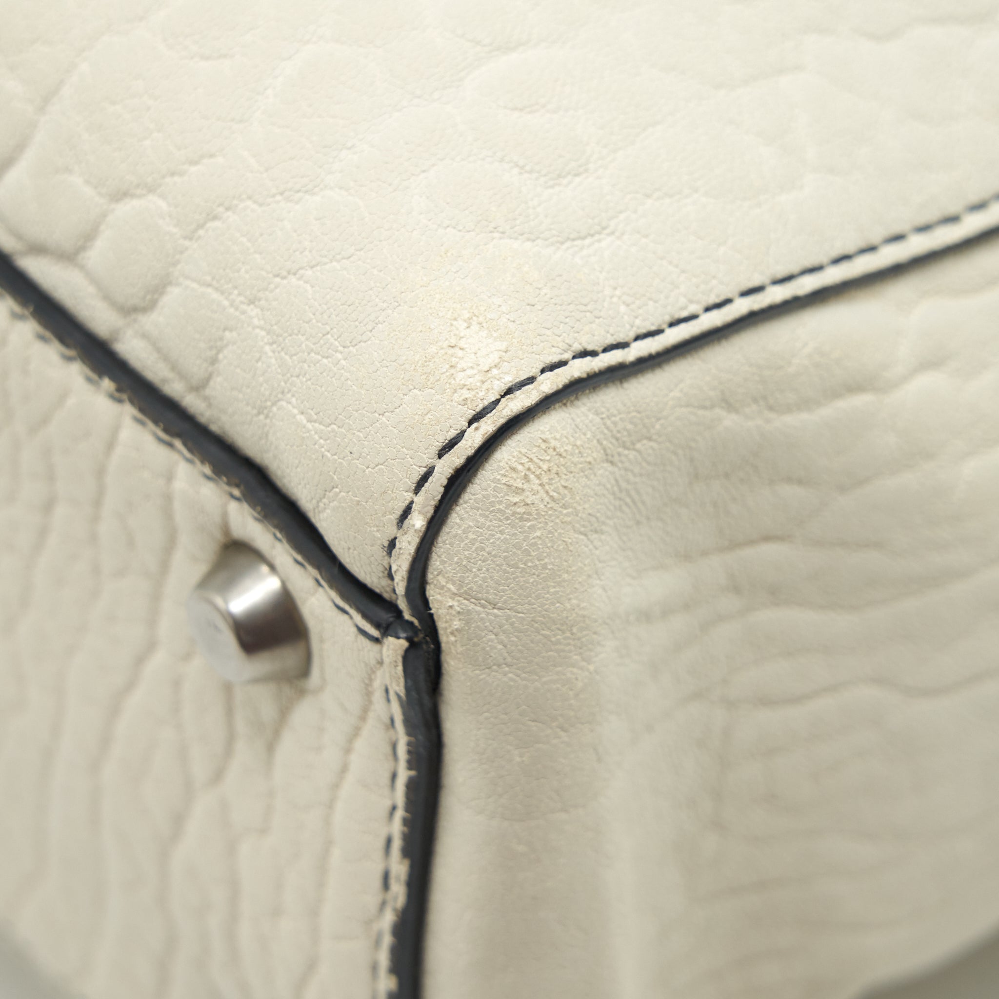 DIOR DIORISSIMO TOTE BAG WHITE MULTICOLOUR HARDWARE