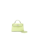 HERMES MINI KELLY II ALLIGATOR MISSISSIPPIENSIS R9 JAUNE BOURGEON SHW