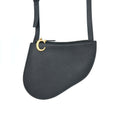DIOR SADDLE TRIO CROSSBODY POUCH CALFSKIN BLACK GHW