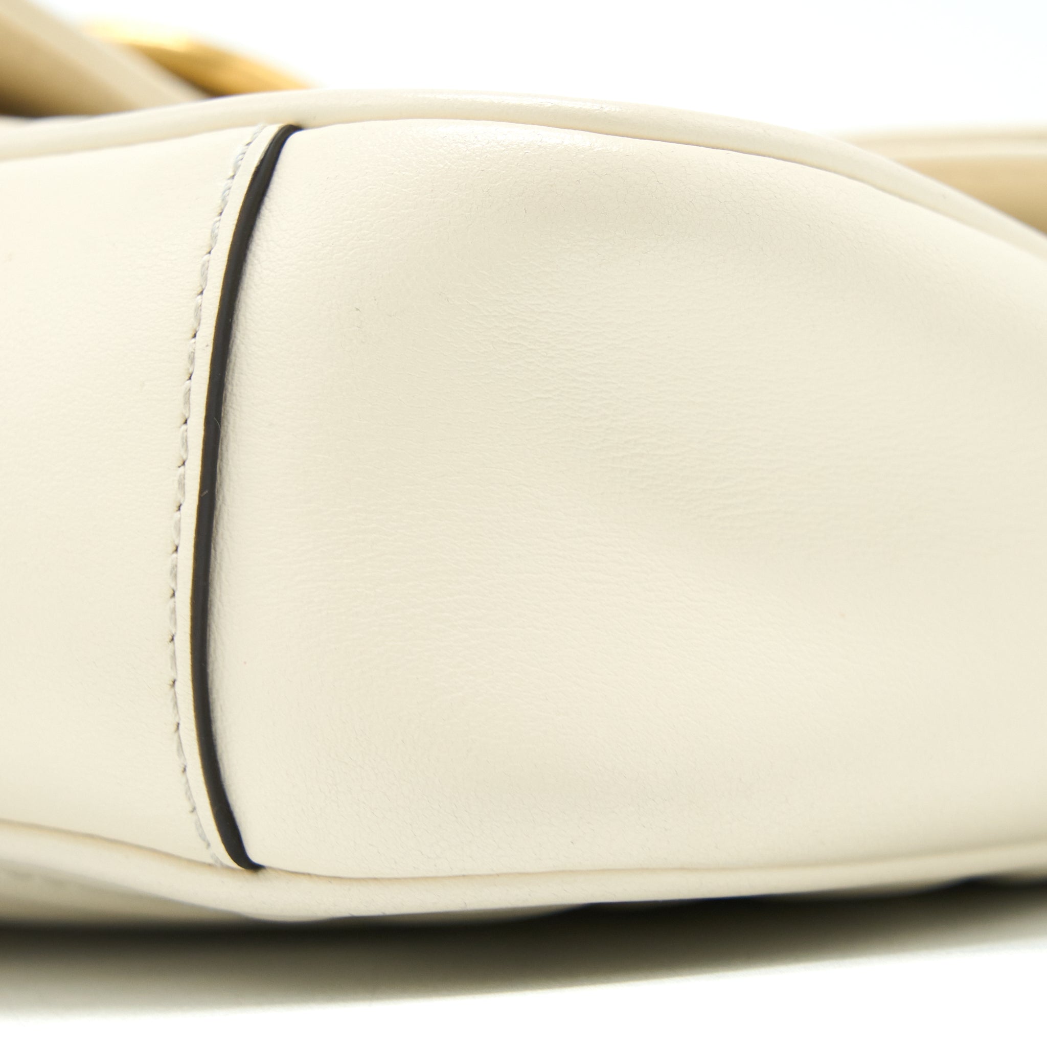 GUCCI MINI MARMONT CALFSKIN WHITE GHW