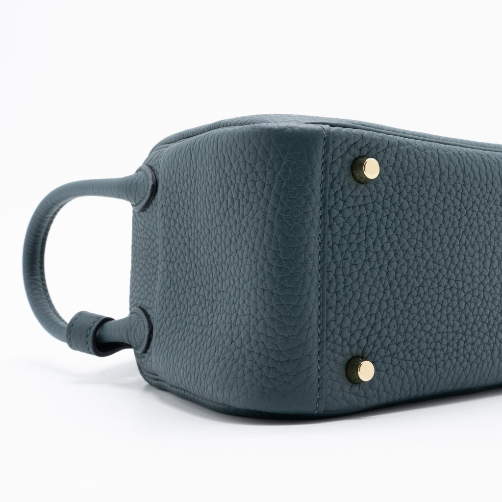 HERMES MINI LINDY CLEMENCE 6O VERT CYPRES GHW