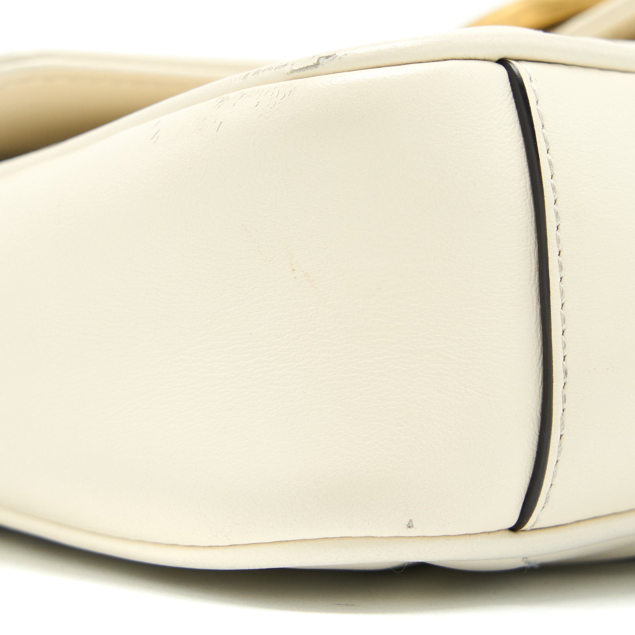GUCCI MINI MARMONT CALFSKIN WHITE GHW