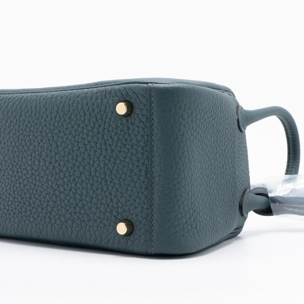 HERMES MINI LINDY CLEMENCE 6O VERT CYPRES GHW
