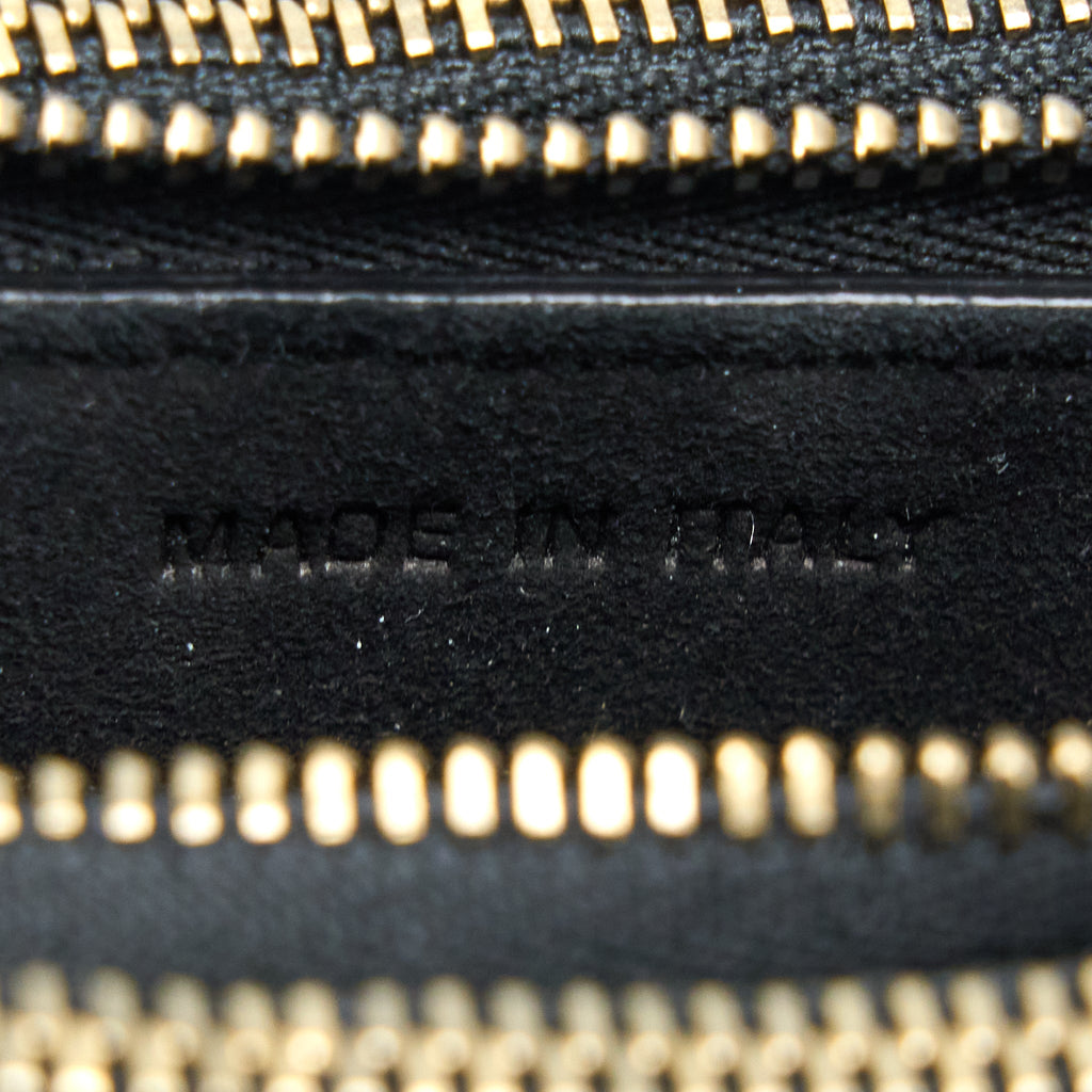 DIOR SADDLE TRIO CROSSBODY POUCH CALFSKIN BLACK GHW