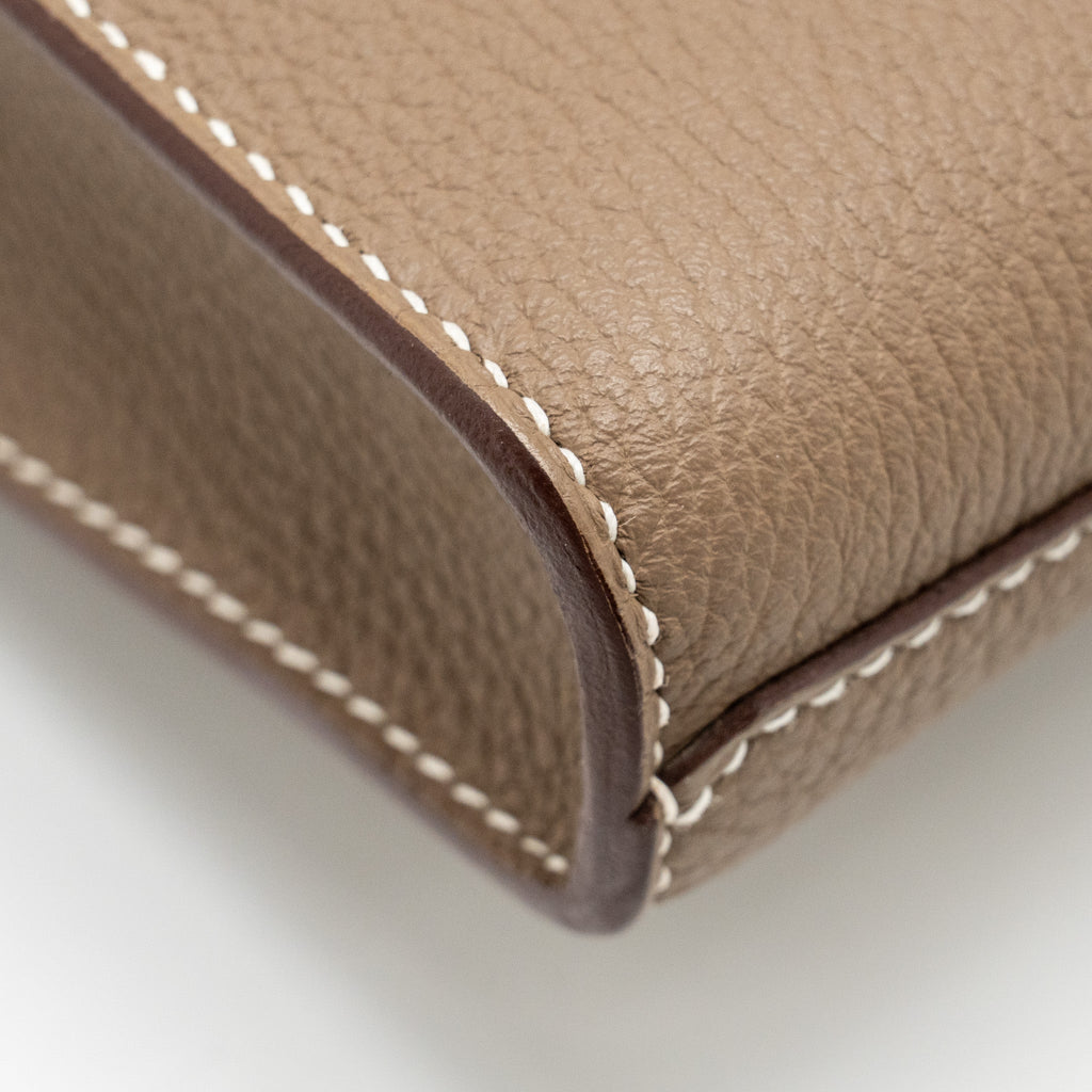 HERMES SAC A DEPECHES 21 BAG TOGO ETOUPE SHW