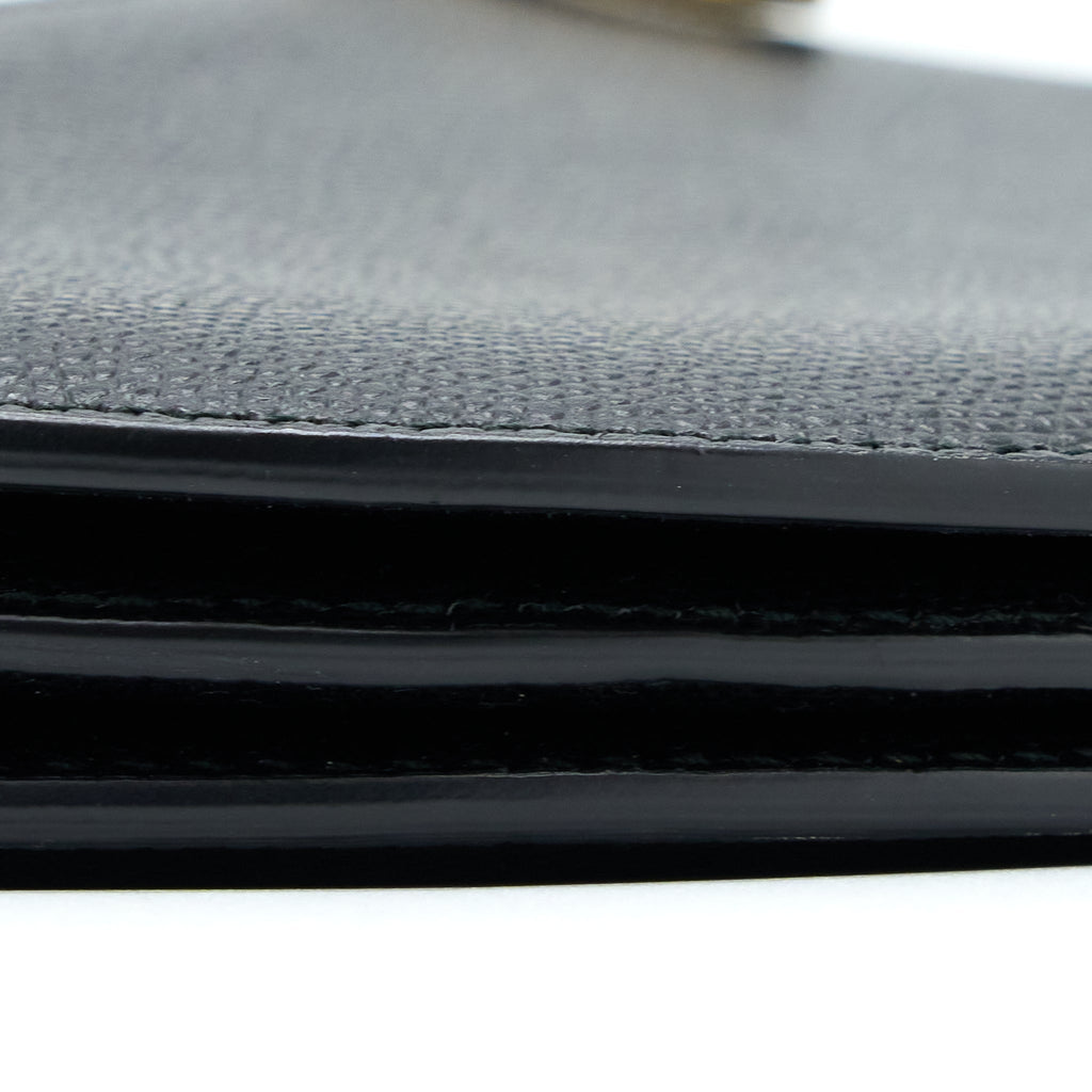 DIOR SADDLE TRIO CROSSBODY POUCH CALFSKIN BLACK GHW