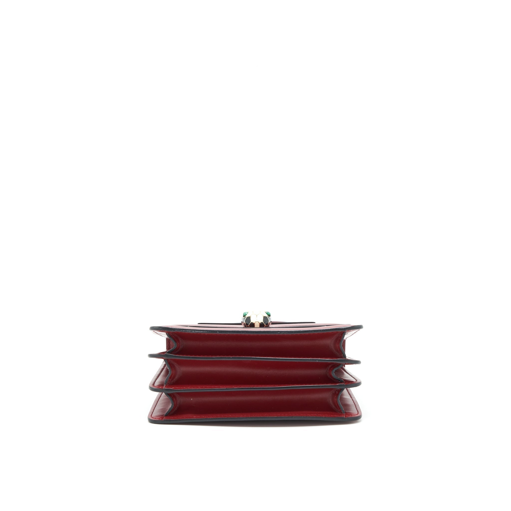 BVLGARI SERPENTI FOREVER TOP HANDLE BAG RED GHW