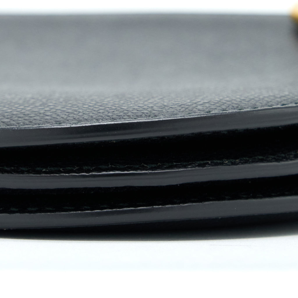 DIOR SADDLE TRIO CROSSBODY POUCH CALFSKIN BLACK GHW