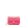 CHANEL SMALL 2.55 REISSUE AGED CALFSKIN HOT PINK BRUSHED GHW
