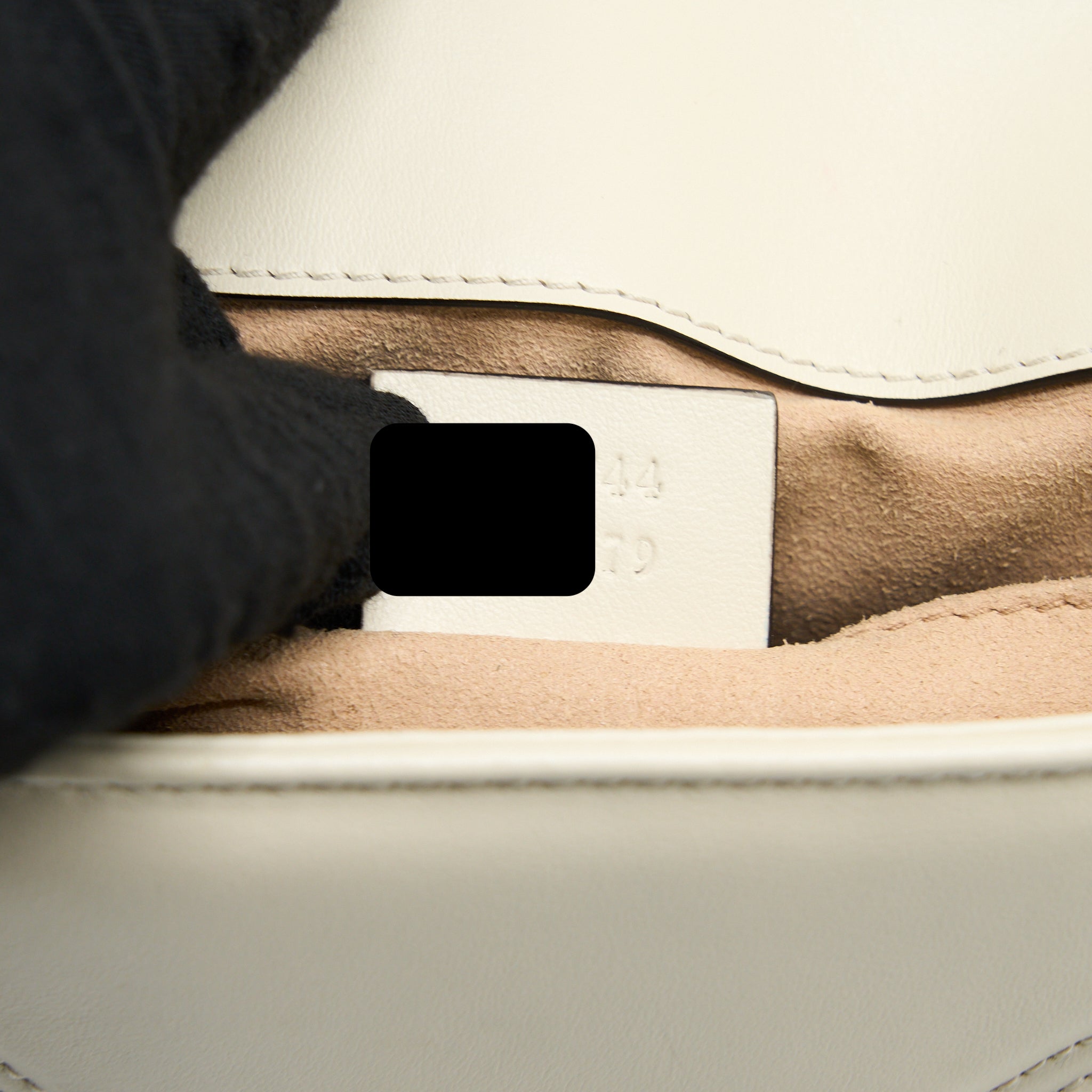 GUCCI MINI MARMONT CALFSKIN WHITE GHW