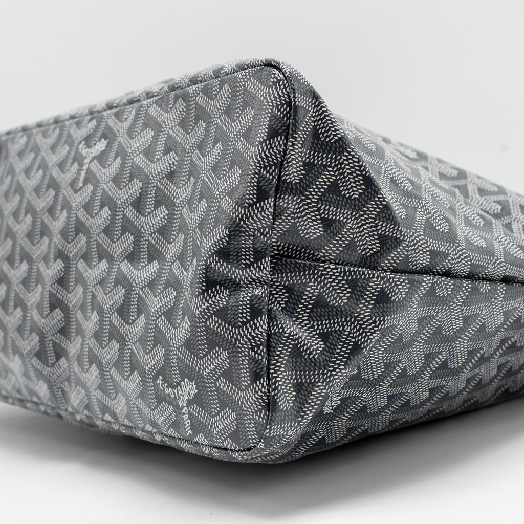 GOYARD BOHEME HOBO BAG PM GOYARDINE CANVAS GRIS SHW
