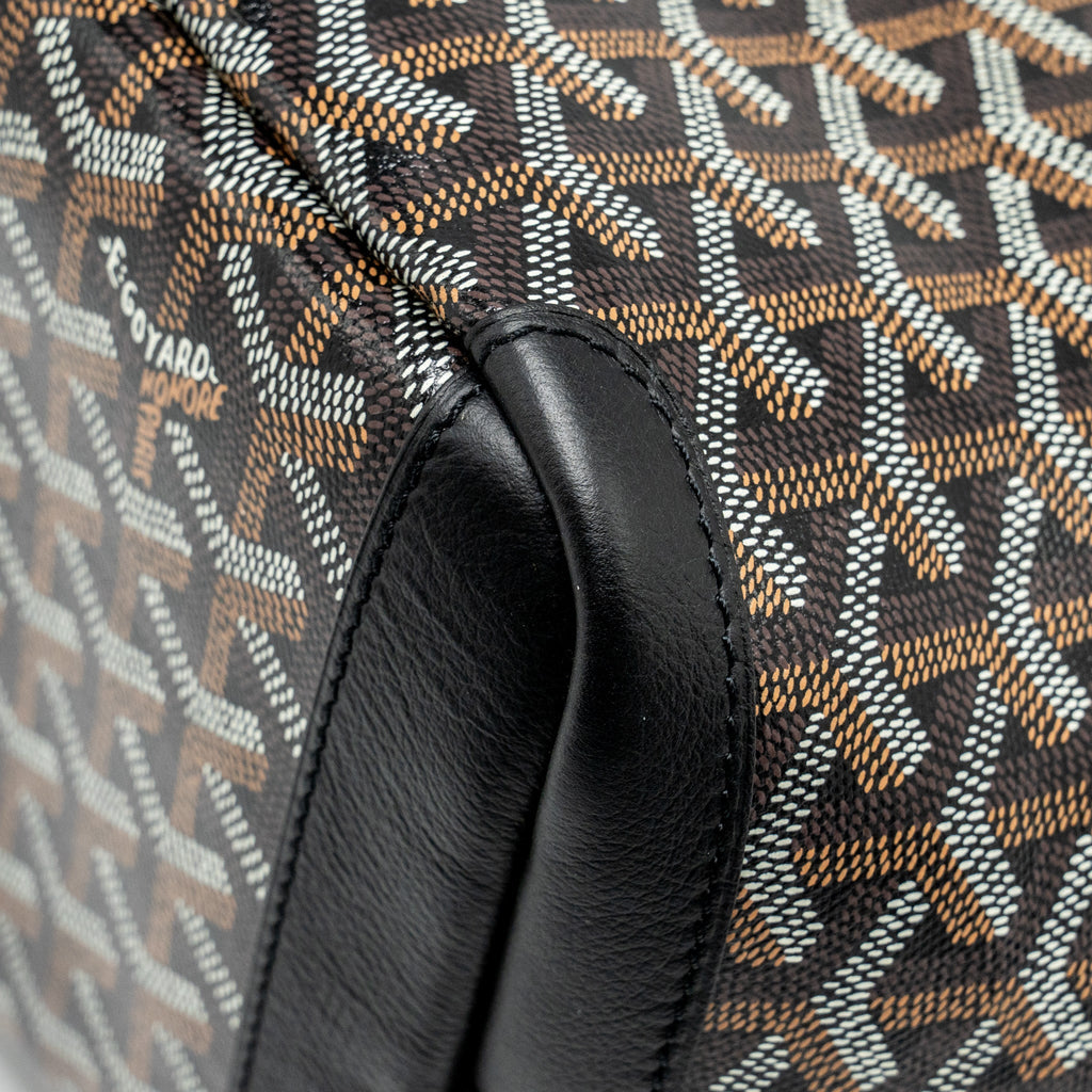 GOYARD ARTOIS MM TOTE GOYARDLINE CANVAS / CALFSKIN BLACK SHW