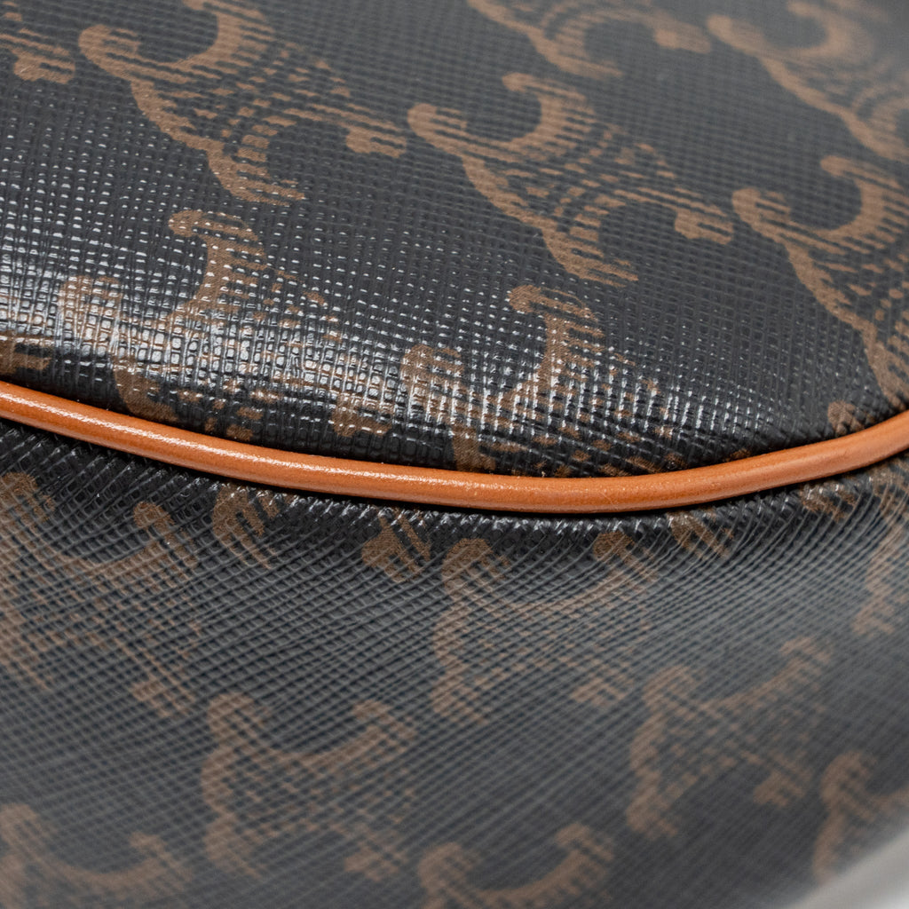 CELINE AVA BAG TRIOMPHE CANVAS TAN GHW