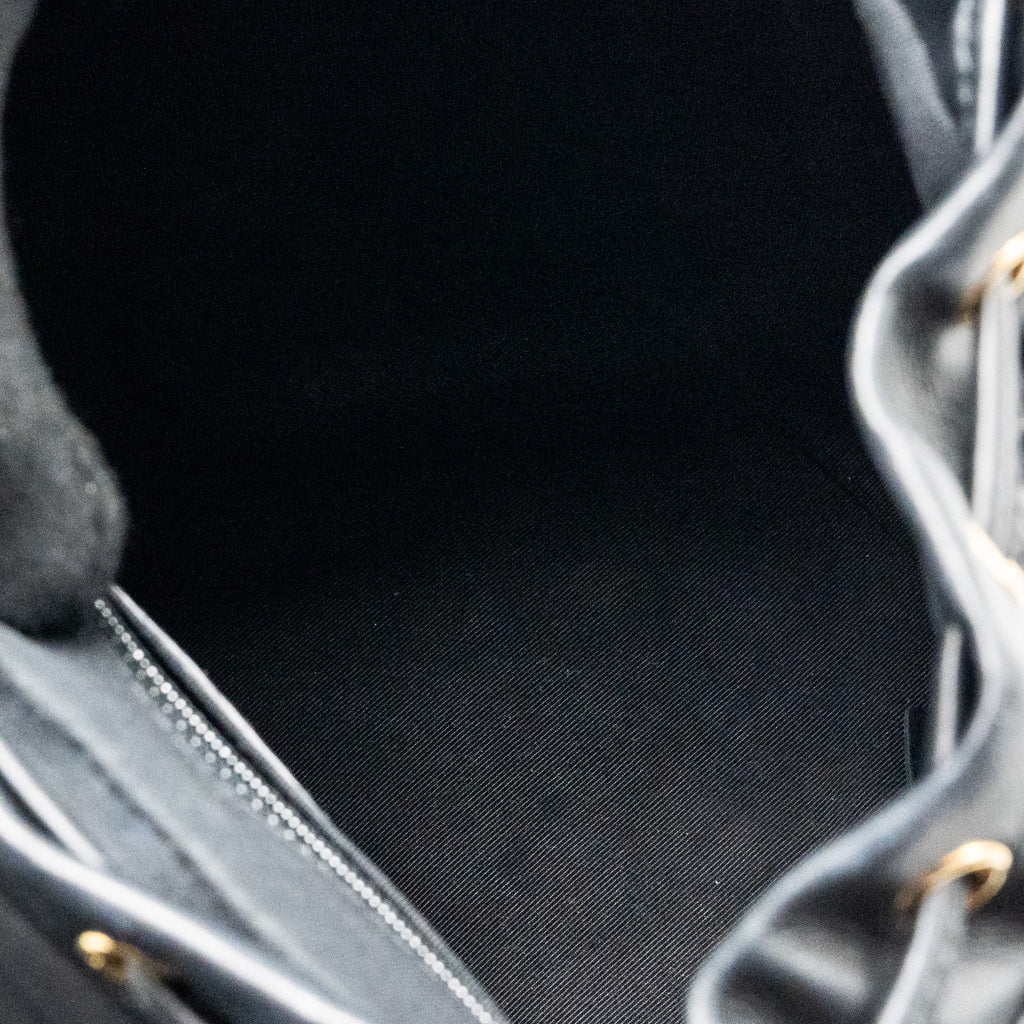 CHANEL SMALL URBAN SPIRIT QUILTED BACKPACK CALFSKIN BLACK GHW