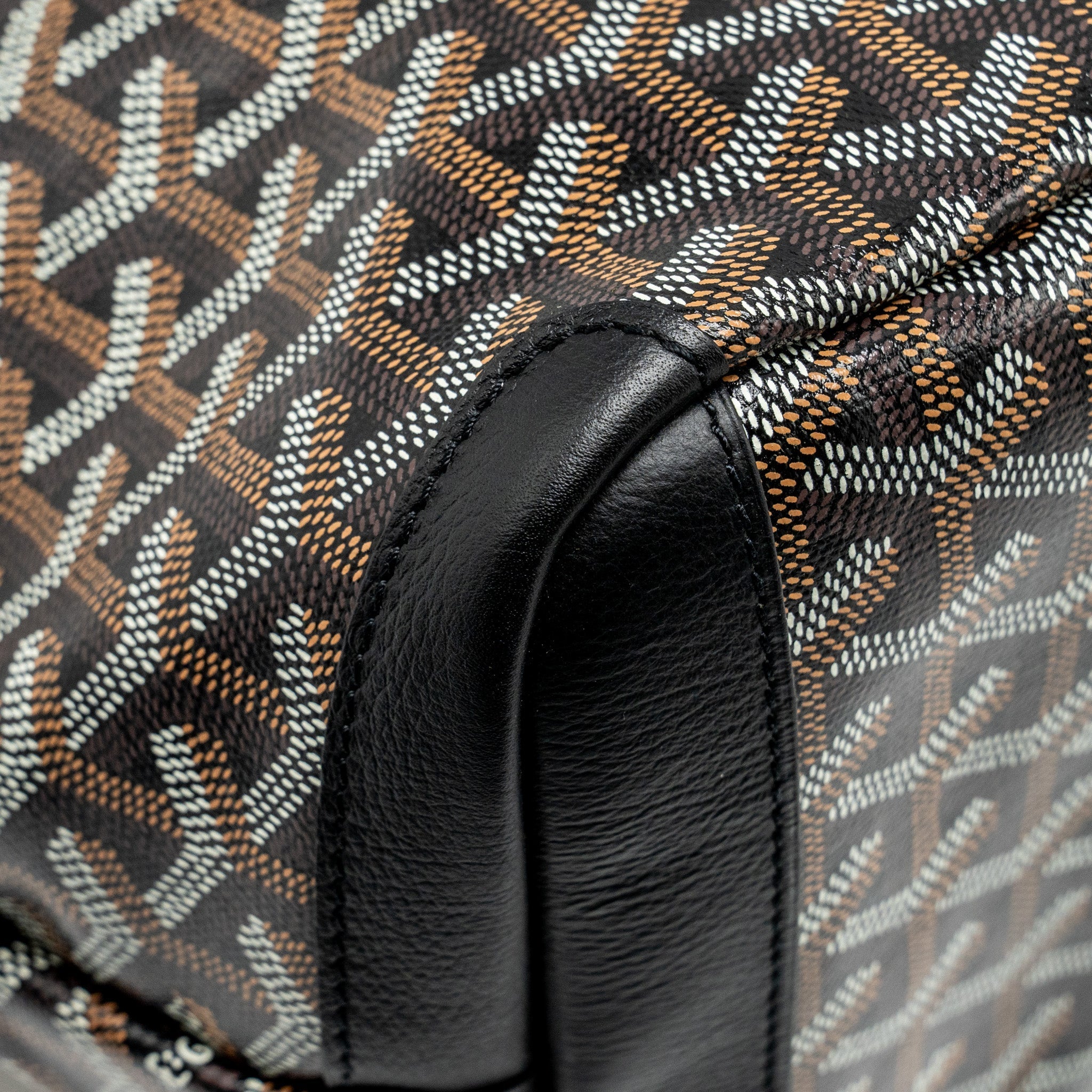 GOYARD ARTOIS MM TOTE GOYARDLINE CANVAS / CALFSKIN BLACK SHW