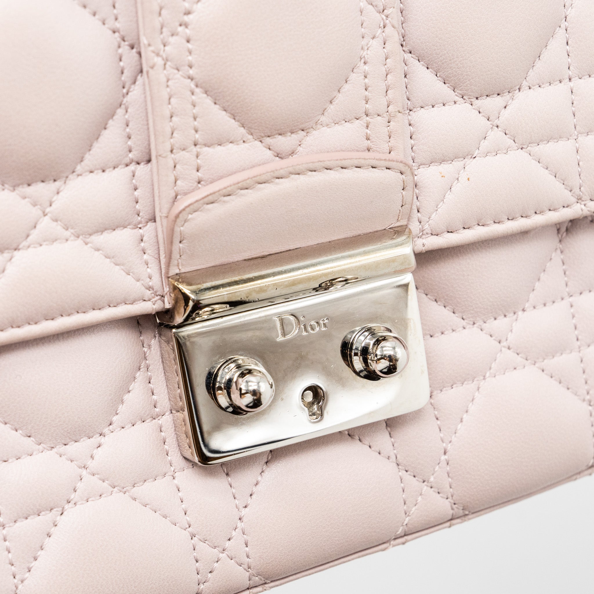 DIOR MISS DIOR SHOULDER BAG LAMBSKIN LIGHT PINK SHW